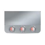 20" Drop Dual LED Rear Center Panel with Rounded Bottom - Star-Burst Watermelon LEDs (Clear Lens) - Image 2