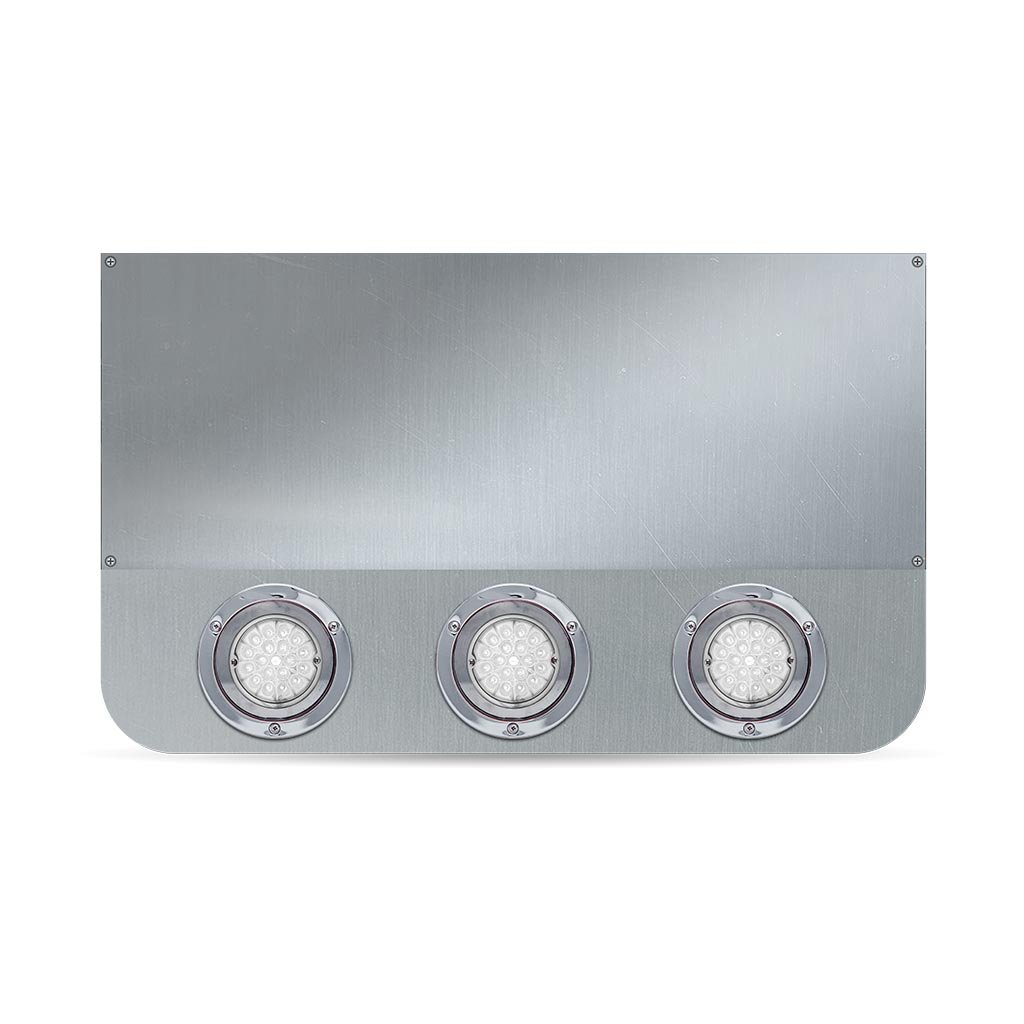 TU-9024LW2_REAR_FUNC2 20" Drop Dual LED Rear Center Panel with Rounded Bottom - Star-Burst Watermelon LEDs (Clear Lens) - Image 8