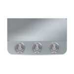 20" Drop Dual LED Rear Center Panel with Rounded Bottom - Star-Burst Watermelon LEDs (Clear Lens) - Image 6