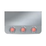 20" Drop Dual LED Rear Center Panel with Rounded Bottom - Star-Burst Watermelon LEDs (Clear Lens) - Image 7