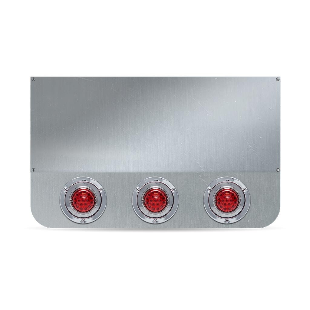 TU-9024LW_REAR_OFF 20" Drop Dual LED Rear Center Panel with Rounded Bottom - Star-Burst Watermelon LEDs (Red Lens) - Image 4