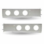 30" LED Mud Flap Hangers - 3 3/4" Bolt Spacing | 6 x 4" Holes | Stainless Steel-TU-9209