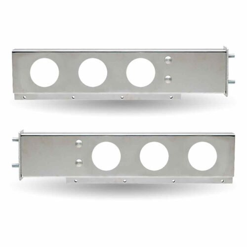 30" LED Mud Flap Hangers - 3 3/4" Bolt Spacing | 6 x 4" Holes | Stainless Steel-TU-9209