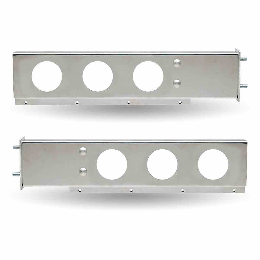 30" LED Mud Flap Hangers - 3 3/4" Bolt Spacing | 6 x 4" Holes | Stainless Steel-TU-9209 30" LED Mud Flap Hangers - 3 3/4" Bolt Spacing | 6 x 4" Holes | Stainless Steel-TU-9209