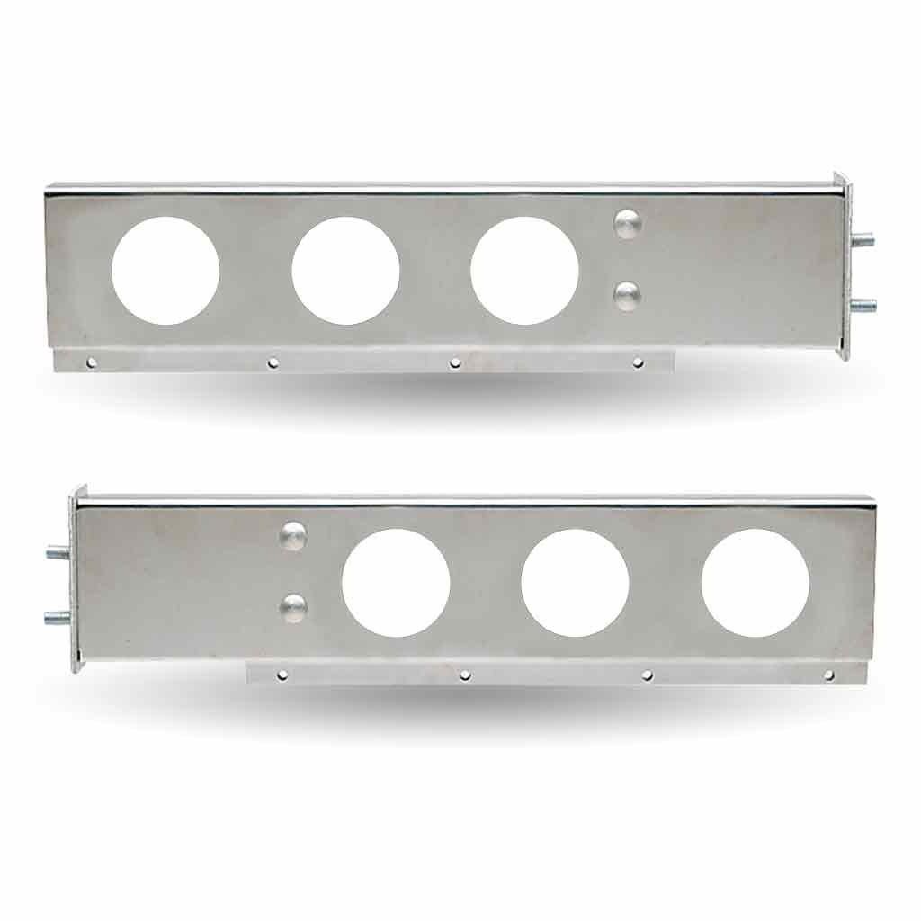 30" Mud Flap Hangers - 2 1/2" Bolt Spacing | 6 x 4" Holes | Stainless Steel-TU-9210