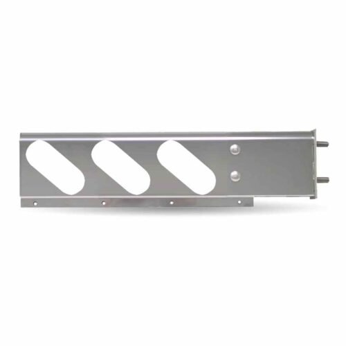 30" Oval LED Mud Flap Hangers - 3 3/4" Bolt Spacing | 6 x Oval Holes | Stainless Steel-TU-9217