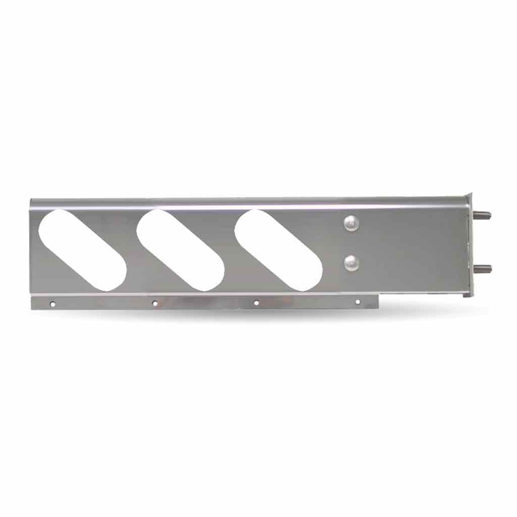 30" Oval LED Mud Flap Hangers - 3 3/4" Bolt Spacing | 6 x Oval Holes | Stainless Steel-TU-9217 30" Oval LED Mud Flap Hangers - 3 3/4" Bolt Spacing | 6 x Oval Holes | Stainless Steel-TU-9217