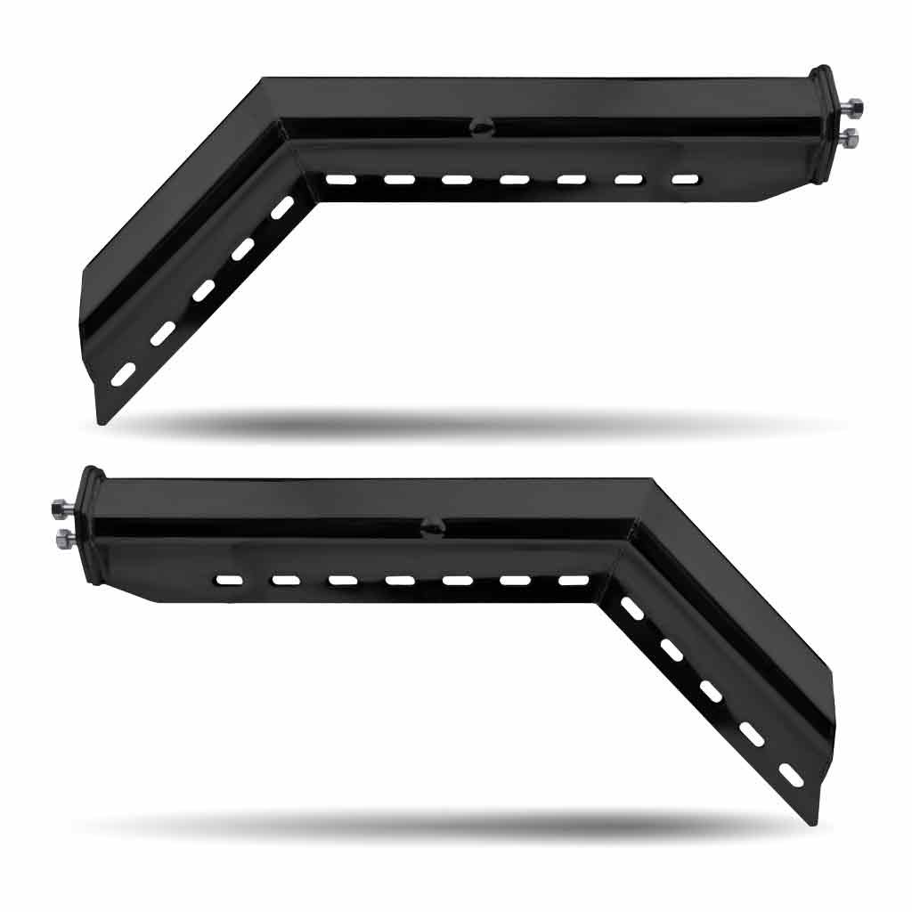 45° Angled 30" Mud Flap Hangers - 1 1/8" Bolt Spacing | Painted Steel-TU-9222
