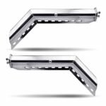 45° Angled 30" Mud Flap Hangers - 1 1/8" Bolt Spacing | Stainless Steel-TU-9223