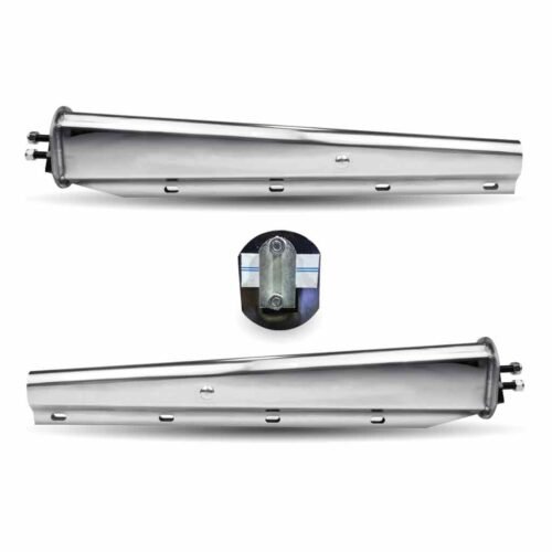 30" Mud Flap Hangers - 1 1/8" Bolt Spacing | Chrome Steel-TU-9224