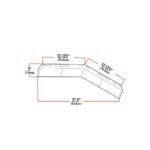 Angled Reflector Strip with 3M Reflector - Aluminum - Image 2