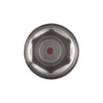 33mm X 2" Chrome Steel Reflector Nut Cover With Flange - Red (50 Pcs) - Image 5