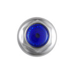 33mm X 2" Chrome Steel Reflector Nut Cover With Flange - Blue (50 Pcs) - Image 2
