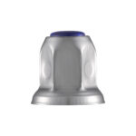 33mm X 2" Chrome Steel Reflector Nut Cover With Flange - Blue (50 Pcs) - Image 4