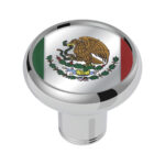 1-3/4" Round Glossy Sticker - Mexico Flag - Image 2