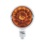 Chrome Double Face Housing With 2 Watermelon Glass Lens - Dark Amber - Image 3
