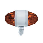 Chrome Double Face Housing With 2 Watermelon Glass Lens - Dark Amber - Image 5
