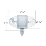 Chrome Double Face Housing With 2 Watermelon Glass Lens - Clear - Image 7