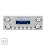 SS Rear Center Panel With 4X 19 LED 4" & 6X 7 LED 2" Double Fury Lights & Visors-Red & White LED - Image 3