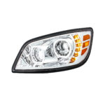High Power 10 LED Chrome Headlight For 2005-2021 Hino 238/258/268/338-Driver35919