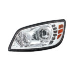 High Power 10 LED Chrome Headlight For 2005-2021 Hino 238/258/268/338-Driver - Image 2