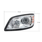 High Power 10 LED Chrome Headlight For 2005-2021 Hino 238/258/268/338-Driver - Image 6