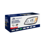 High Power 10 LED Chrome Headlight For 2005-2021 Hino 238/258/268/338-Driver - Image 7
