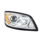 Peterbilt 379 Drop Visor 13" Stainless Steel – RoadWorks Intimidator (Flat Top & Ultra Cab) - Image 3