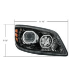 High Power 10 LED Blackout Headlight For 2005-2021 Hino 238/258/268/338-Passenger - Image 6
