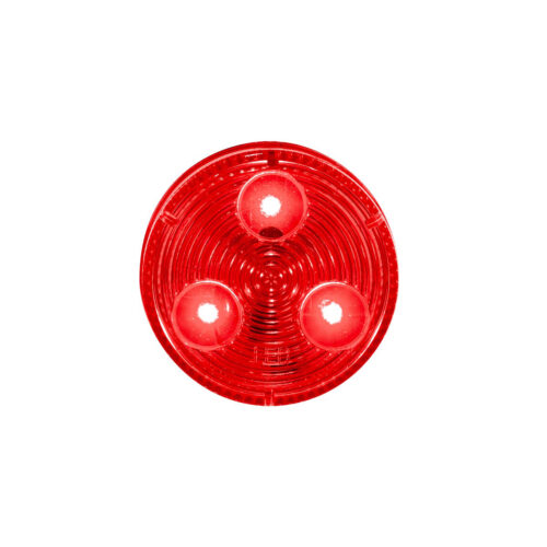 3 LED 2" Round Low Profile Light (Clearance/Marker) -Red LED/Lens (Bulk)36108B