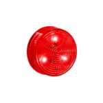 3 LED 2" Round Low Profile Light (Clearance/Marker) -Red LED/Lens (Bulk) - Image 3