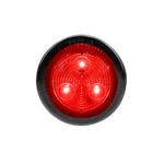 3 LED 2" Round Low Profile Light Kit (Clearance/Marker) - Red LED/Lens36108BRK