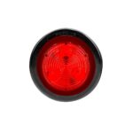 3 LED 2" Round Low Profile Light Kit (Clearance/Marker) - Red LED/Lens - Image 2