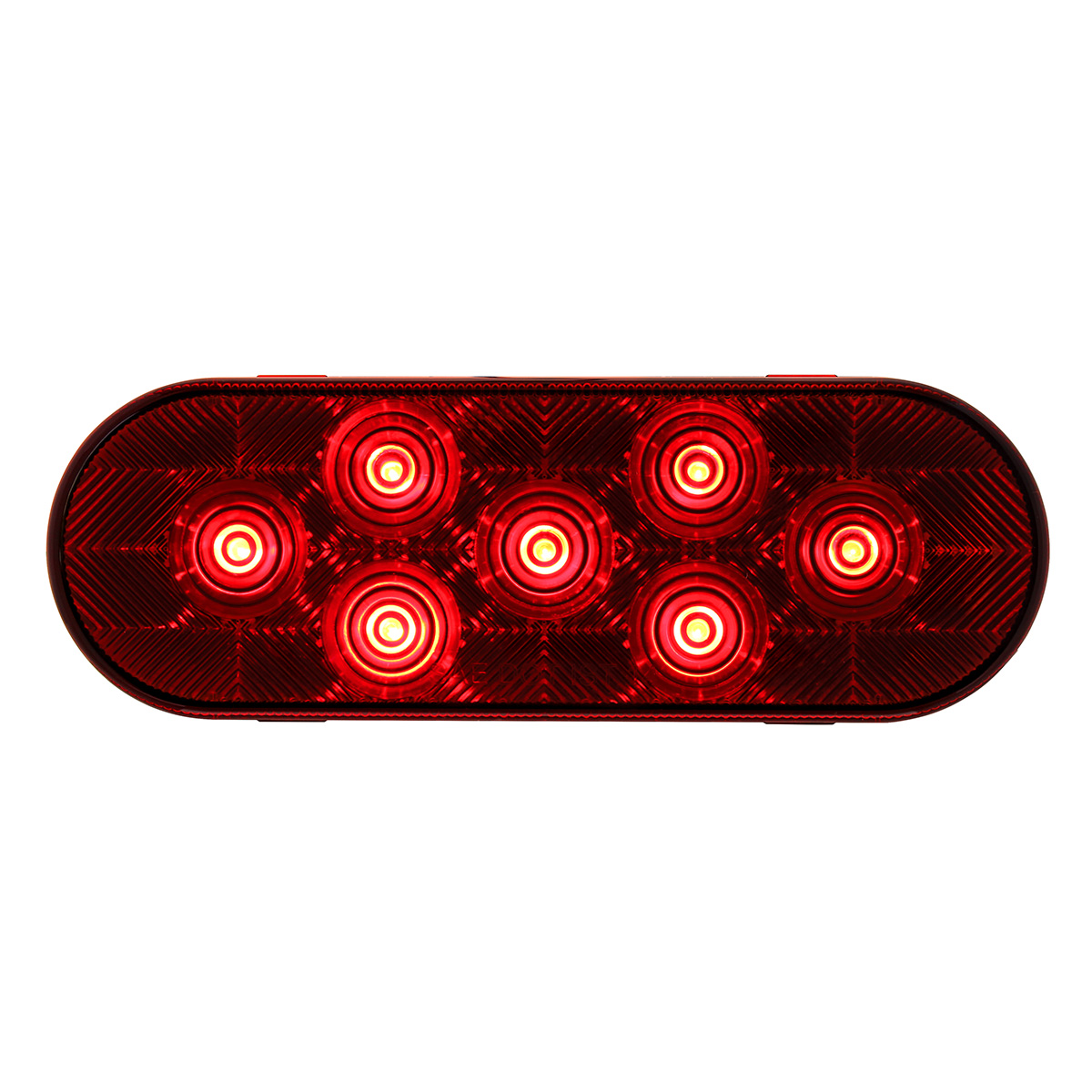 36855B_01 7 LED Oval Light (Stop, Turn & Tail) - Red LED/Red Lens (Bulk) - Image 1