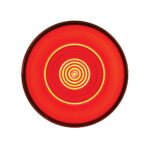 9 LED 2-1/2" Round GloLight (Clearance/Marker) - Red LED/Red Lens (Bulk)
