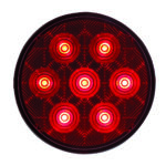 7 LED 4" Round Competition Series Light Kit (Stop, Turn & Tail) - Red LED/Red Lens - Image 2