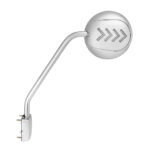 Chrome Hood Mirror Assembly With Sequential LED Turn Signal For 2013-2021 KW T680 & 2012-2021 PB 579-Driver - Image 2