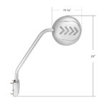 Chrome Hood Mirror Assembly With Sequential LED Turn Signal For 2013-2021 KW T680 & 2012-2021 PB 579-Driver - Image 9