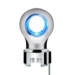 Thread-On Chrome Charlotte Style Gearshift Knob With LED 13/15/18 Speed Adapter-Blue LED - Image 3