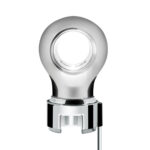 Thread-On Chrome Charlotte Style Gearshift Knob With LED 13/15/18 Speed Adapter-White LED - Image 3