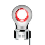 Thread-On Chrome Charlotte Style Gearshift Knob With LED 13/15/18 Speed Adapter-Red LED - Image 3