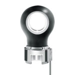 Thread-On Matte Black Charlotte Style Gearshift Knob With LED 13/15/18 Speed Adapter-White LED - Image 3