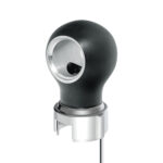 Thread-On Matte Black Charlotte Style Gearshift Knob With LED 13/15/18 Speed Adapter-Green LED - Image 2