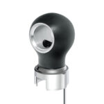 Thread-On Matte Black Charlotte Style Gearshift Knob With LED 13/15/18 Speed Adapter-Red LED - Image 2