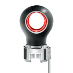 Thread-On Matte Black Charlotte Style Gearshift Knob With LED 13/15/18 Speed Adapter-Red LED - Image 3