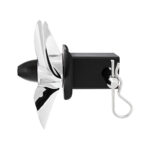 Spinning Propeller Hitch Cover For 2" X 2" Trailer Hitch Receiver With Locking Pin - Image 3