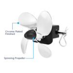 Spinning Propeller Hitch Cover For 2" X 2" Trailer Hitch Receiver With Locking Pin - Image 6