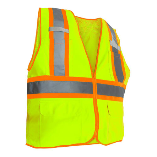 High Visibility Reflective Yellow Safety Vest-Medium