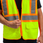 High Visibility Reflective Yellow Safety Vest-Medium - Image 5