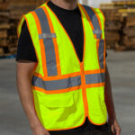 High Visibility Reflective Yellow Safety Vest-Medium - Image 6